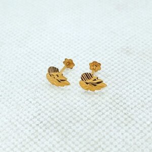 Leaf Shape Ladies Gold Tops Without Stone TP0142