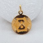 B Word Gold Locket for Chain C000115