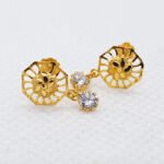 Flower Shape Ladies Gold Tops TP0206