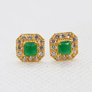 Latest Green Stone Girls Gold Tops TP0284