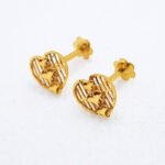Heart Shape Girls Gold Tops Without Stone TP0293