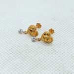 Heart Shape Ladies Gold Tops With Die Drop TP0140
