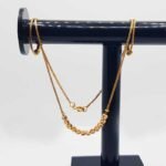 Balls Gold Chain For Ladies C00043