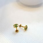 Green Zircon Gold Tops TP0065